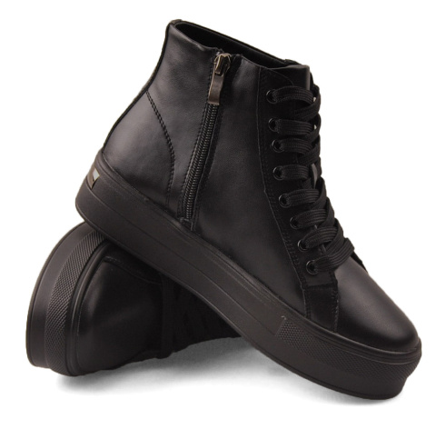 Filippo DBT4708 czarne skórzane botki Filippo DBT4708 czarne skórzane botki