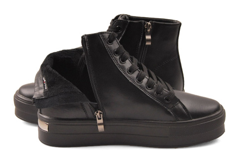Filippo DBT4708 czarne skórzane botki Filippo DBT4708 czarne skórzane botki