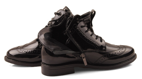 Filippo DBT4732 czarne skórzane botki Filippo DBT4732 czarne skórzane botki