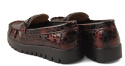 Filippo DP3334 burgundowe skórzane półbuty