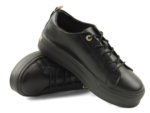 Filippo DP3533 czarne skórzane półbuty Filippo DP3533 czarne skórzane półbuty