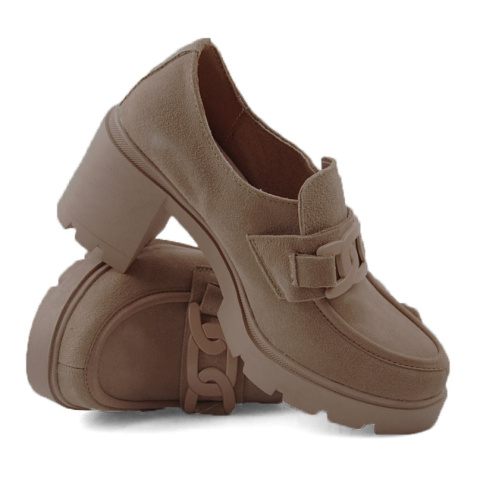 Filippo DP4785 beżowe skórzane półbuty Filippo DP4785 beżowe skórzane półbuty