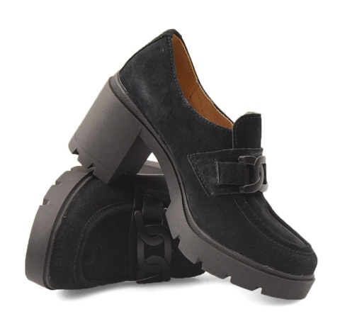 Filippo DP4785 czarne skórzane półbuty Filippo DP4785 czarne skórzane półbuty