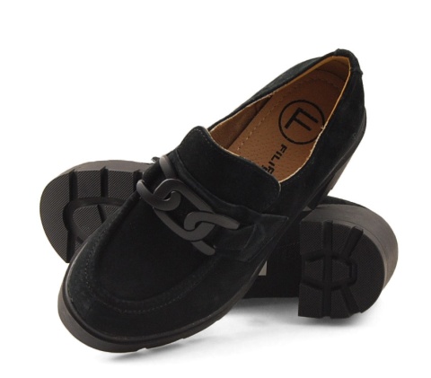 Filippo DP4785 czarne skórzane półbuty Filippo DP4785 czarne skórzane półbuty