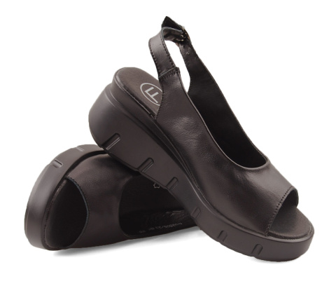 Filippo DS3595 czarne skórzane sandały Filippo DS3595 czarne skórzane sandały
