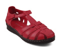 T.Sokolski A88 czerwone skórzane sandały