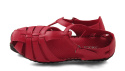 T.Sokolski A88 czerwone skórzane sandały