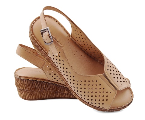 T.Sokolski IK250 beżowe skórzane sandały