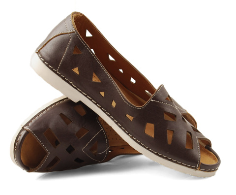 T.Sokolski L21-555 brązowe skórzane baleriny T.Sokolski L21-555 brązowe skórzane baleriny