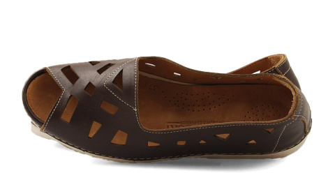 T.Sokolski L21-555 brązowe skórzane baleriny T.Sokolski L21-555 brązowe skórzane baleriny