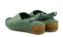 T.Sokolski L22-307 zielone skórzane sandały