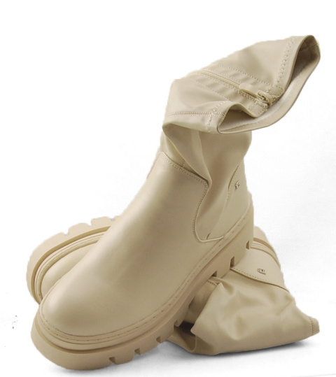 T.Sokolski Z23-381 beżowe botki T.Sokolski Z23-381 beżowe botki