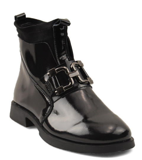 T.Sokolski Z23-93 czarne skórzane botki T.Sokolski Z23-93 czarne skórzane botki