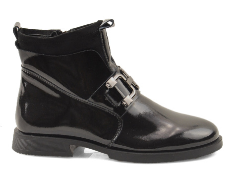 T.Sokolski Z23-93 czarne skórzane botki T.Sokolski Z23-93 czarne skórzane botki