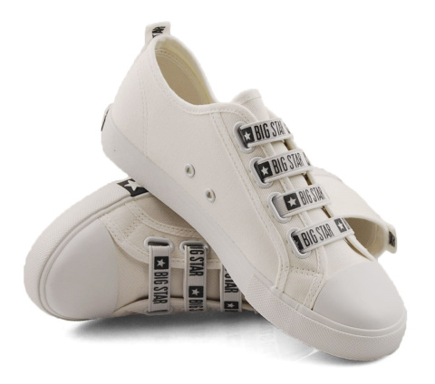 Big Star HH274094 białe trampki+ skarpetki Big Star HH274094 białe trampki+ skarpetki