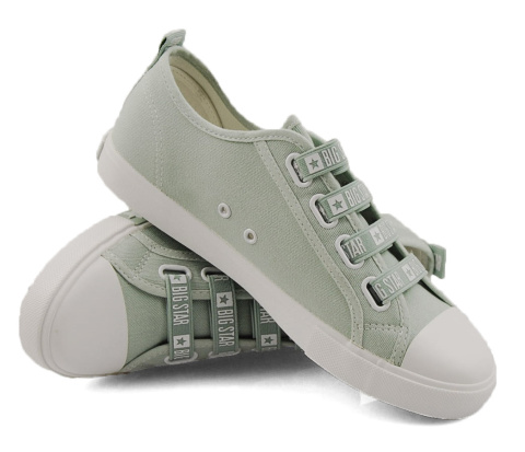 Big Star HH274097 miętowe trampki+skarpetki