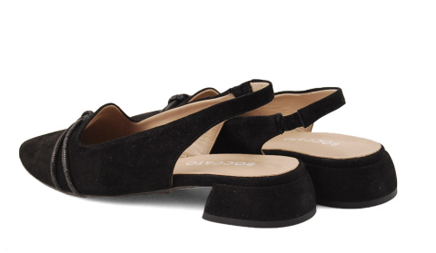 Boccato 013.1183 czarne skórzane sandały