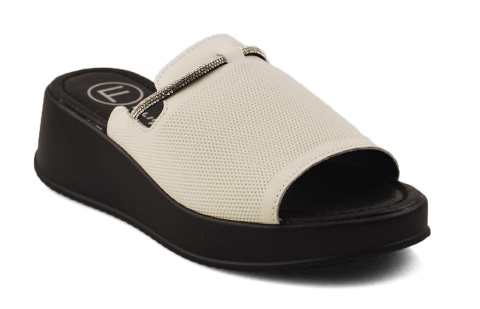 Filippo DK6067 białe skórzane klapki Filippo DK6067 białe skórzane klapki