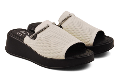 Filippo DK6067 białe skórzane klapki Filippo DK6067 białe skórzane klapki