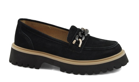 Filippo DP4589 czarne skórzane mokasyny