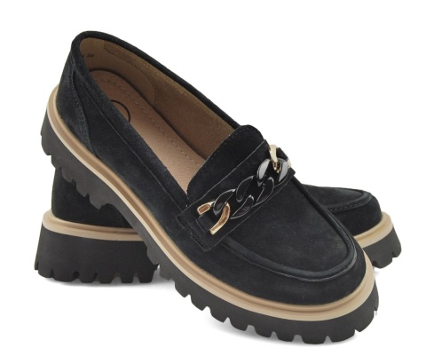 Filippo DP4589 czarne skórzane mokasyny