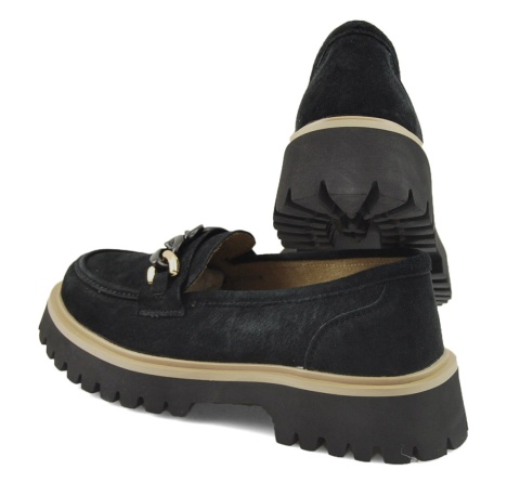 Filippo DP4589 czarne skórzane mokasyny