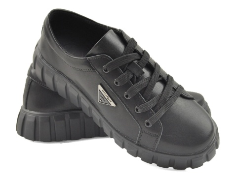 Filippo DP4670 czarne skórzane półbuty Filippo DP4670 czarne skórzane półbuty