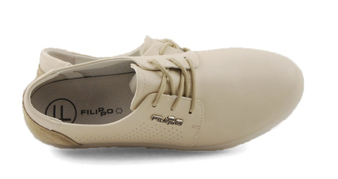 Filippo DP6014 beżowe skórzane półbuty Filippo DP6014 beżowe skórzane półbuty