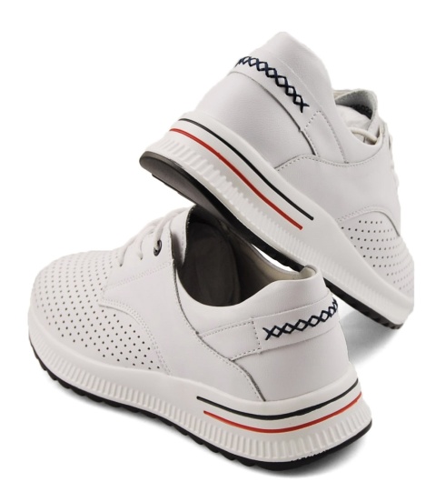 Filippo DP6022 białe skórzane półbuty Filippo DP6022 białe skórzane półbuty