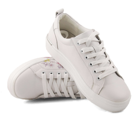 Filippo DP6056 białe skórzane półbuty Filippo DP6056 białe skórzane półbuty
