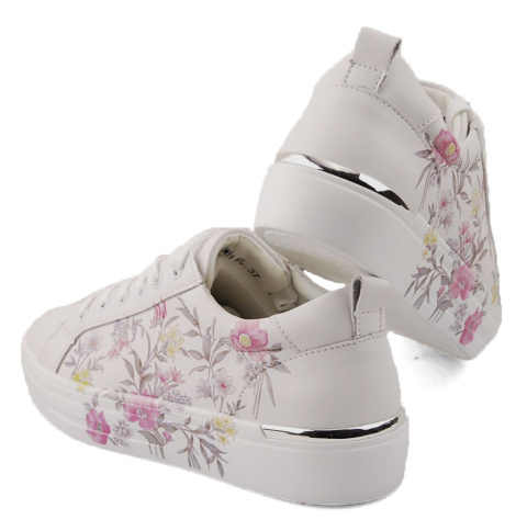 Filippo DP6056 białe skórzane półbuty Filippo DP6056 białe skórzane półbuty
