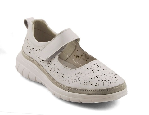 Filippo DP6073 białe skórzane półbuty Filippo DP6073 białe skórzane półbuty