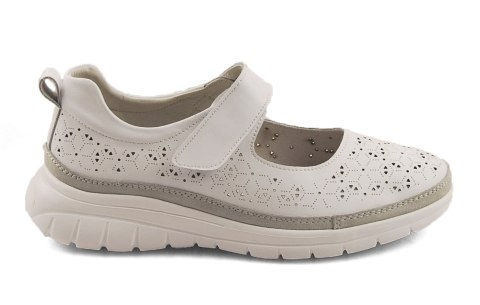 Filippo DP6073 białe skórzane półbuty Filippo DP6073 białe skórzane półbuty