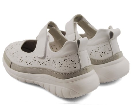 Filippo DP6073 białe skórzane półbuty Filippo DP6073 białe skórzane półbuty