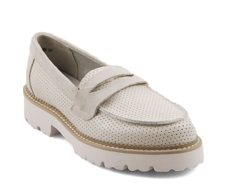 Filippo DP6090 białe skórzane półbuty Filippo DP6090 białe skórzane półbuty