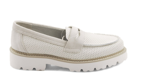 Filippo DP6090 białe skórzane półbuty Filippo DP6090 białe skórzane półbuty