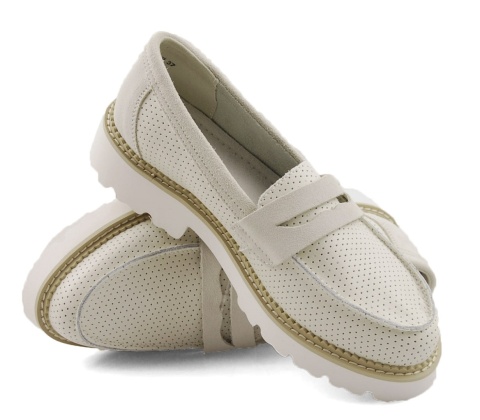 Filippo DP6090 białe skórzane półbuty Filippo DP6090 białe skórzane półbuty