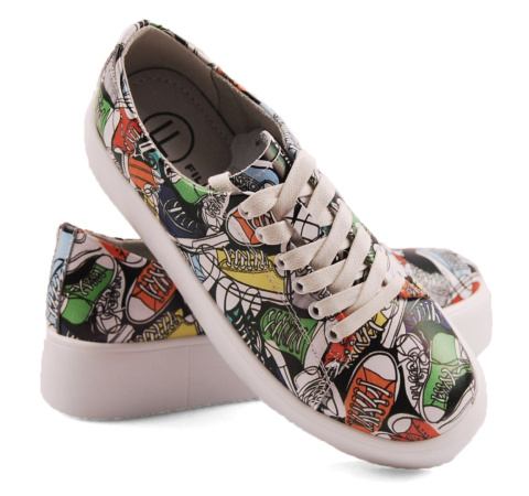 Filippo DP6115 kolorowe skórzane półbuty Filippo DP6115 kolorowe skórzane półbuty