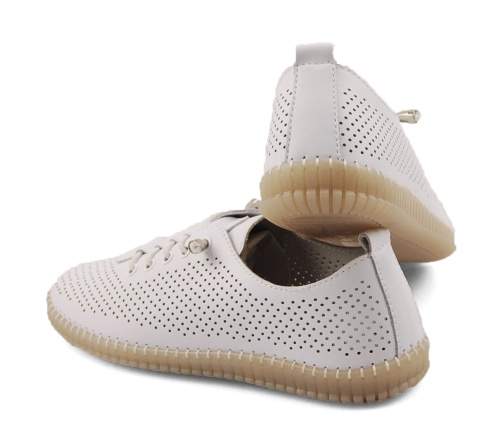 Filippo DP6140 białe skórzane półbuty Filippo DP6140 białe skórzane półbuty