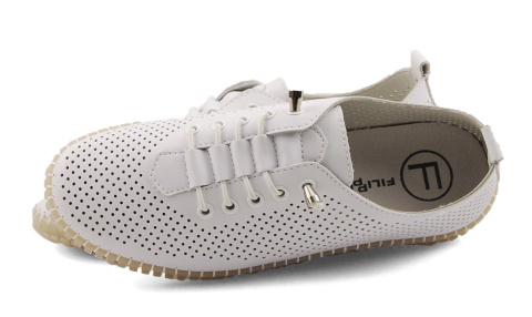 Filippo DP6140 białe skórzane półbuty Filippo DP6140 białe skórzane półbuty