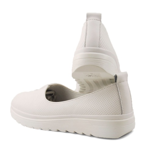 Filippo DP6163 białe skórzane półbuty Filippo DP6163 białe skórzane półbuty