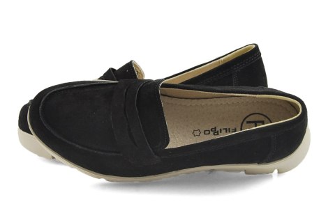Filippo DP6248 czarne skórzane półbuty Filippo DP6248 czarne skórzane półbuty