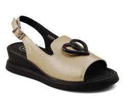 Filippo DS6069 złote skórzane sandały
