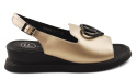 Filippo DS6069 złote skórzane sandały