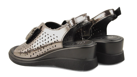 Filippo DS6154 metaliczne skórzane sandały Filippo DS6154 metaliczne skórzane sandały