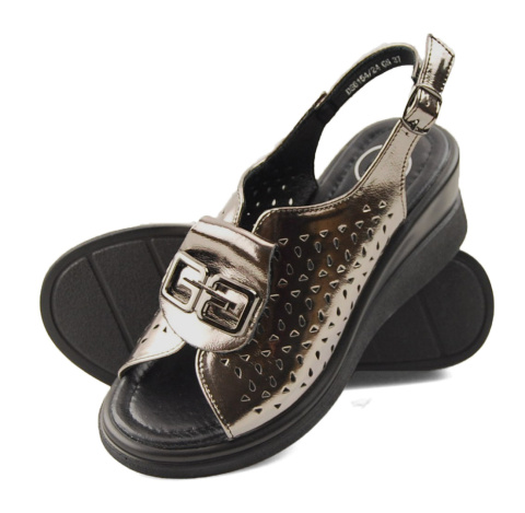 Filippo DS6154 metaliczne skórzane sandały Filippo DS6154 metaliczne skórzane sandały