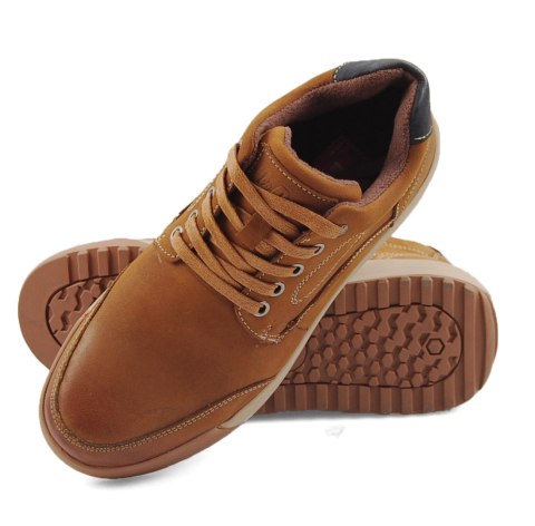 Lee Cooper LCJ-23-33-3011M skórzane półbuty camel Lee Cooper LCJ-23-33-3011M skórzane półbuty camel