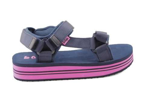 Lee Cooper LCW-24-05-2754L granatowe sportowe sandały