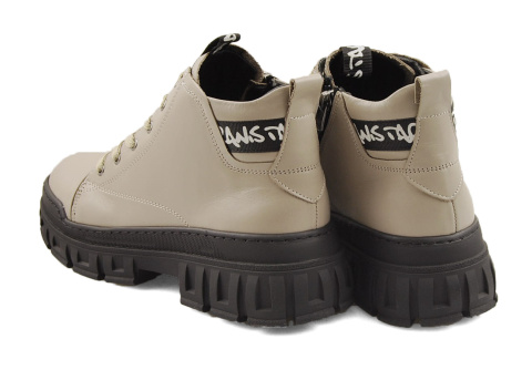 Loretta Vitale 11 beżowe skórzane botki Loretta Vitale 11 beżowe skórzane botki