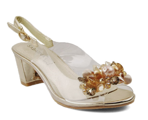 Sabatina 2014-5 złote sandały transparentne Sabatina 2014-5 złote sandały transparentne